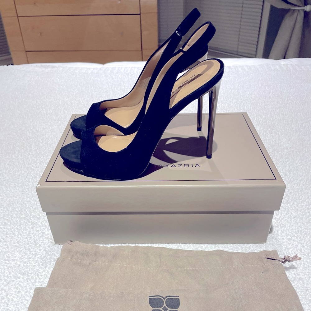 BCBGMaxAzria Black Slingback Heels